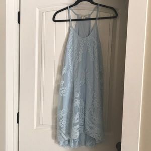 Lace Blue Dress Graduation Dress